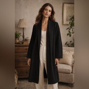 Coco & Yves long black wide sleeved cardi blazer